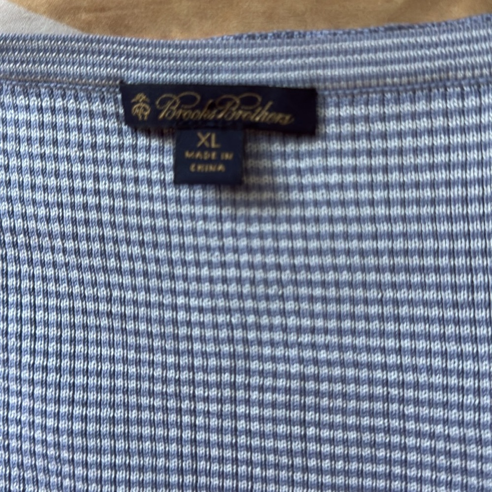 Brooks Brothers Lavender & White Ribbed Scoop Neck Top - Picture 4 of 9